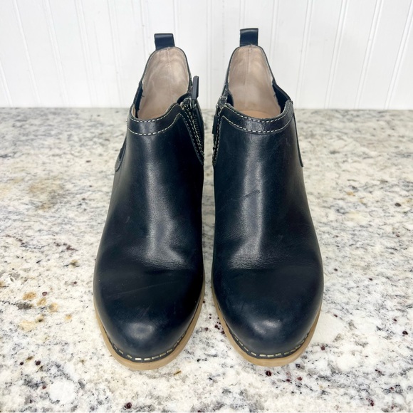 Dansko Black Leather Ankle Boots Size 37 - Picture 2 of 9